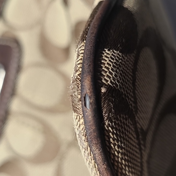 Coach Signature Jacquard Shoulder Bag Crossbody #42190 w/ hangtag - Picture 10 of 16